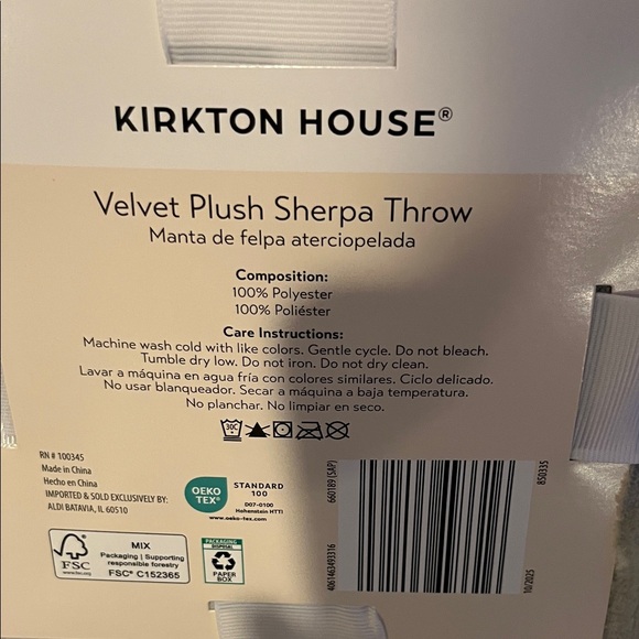 Elegant Velvet Plush Sherpa Throw - Picture 4 of 7